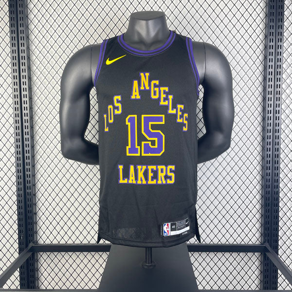Regata  Los Angeles Lakers City Edition 23/24 Austin Reaves Preta