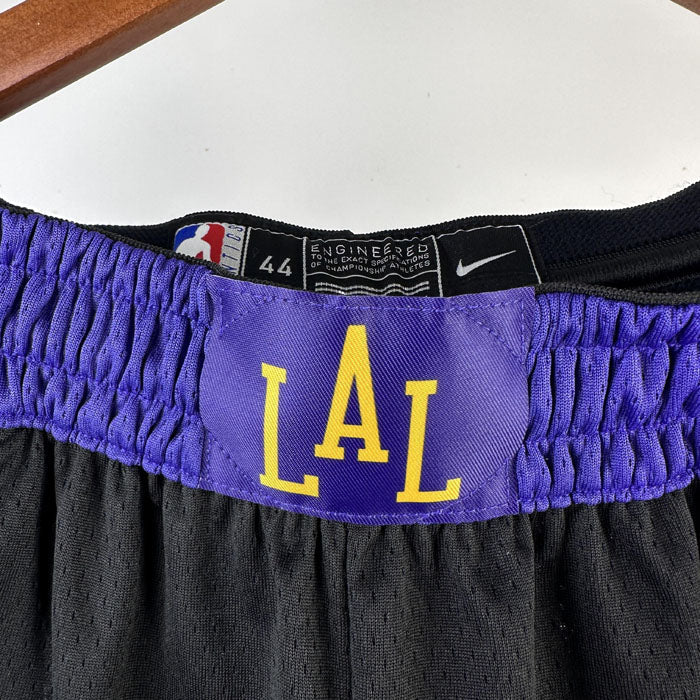 Short  Los Angeles Lakers City Edition 25/26 Preto e Roxo