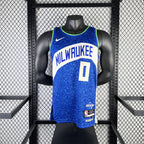 Regata  Milwaukee Bucks City Edition 23/24 Damian Lillard Azul