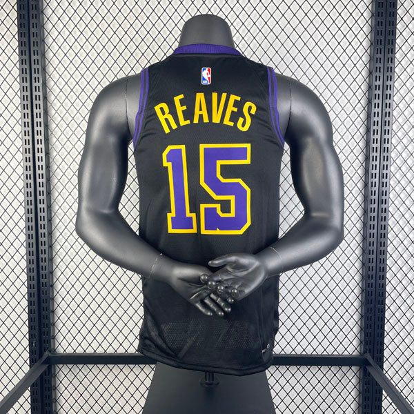Regata  Los Angeles Lakers City Edition 23/24 Austin Reaves Preta