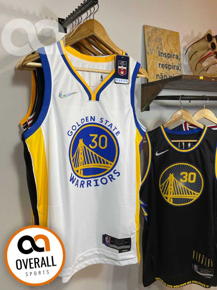 Regata  Golden State Warriors Branca Edição 75 anos Stephen Curry