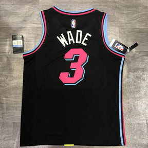 Regata  Miami Heat Vice Edition Dwayne Wade Preta