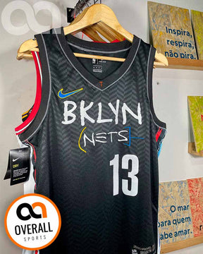 Regata  Brooklyn Nets City Edition 20/21 James Harden Preta