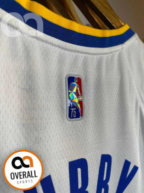 Regata  Golden State Warriors Branca Edição 75 anos Stephen Curry
