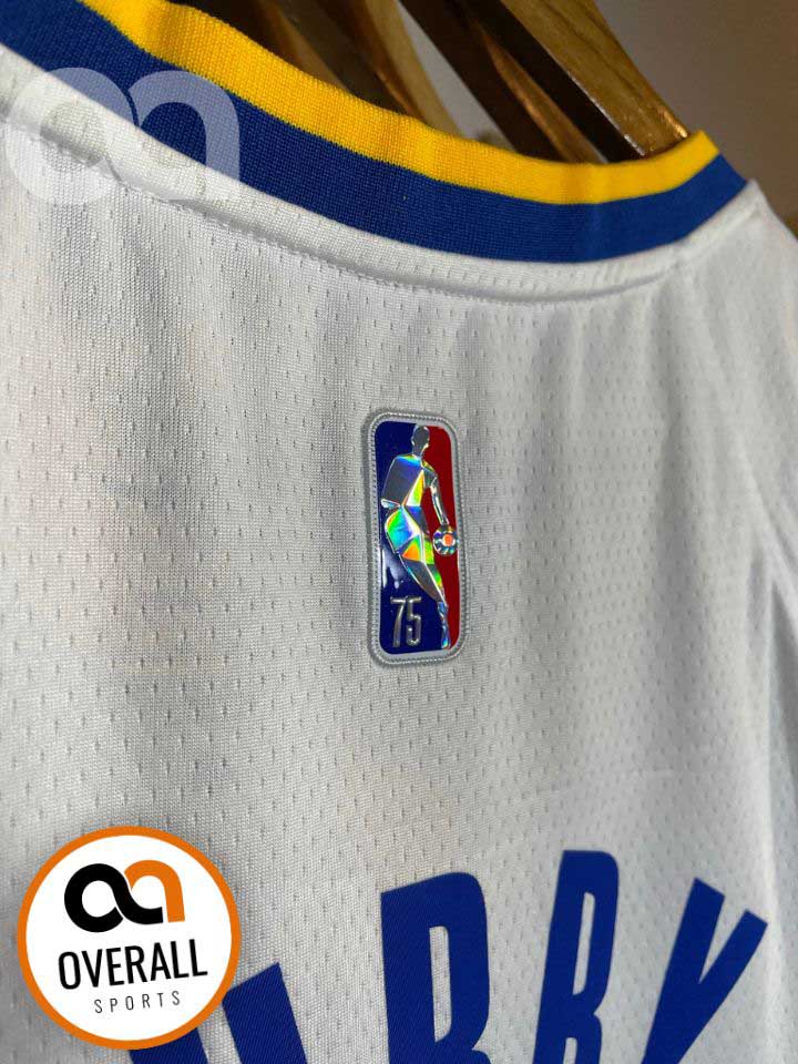 Regata  Golden State Warriors Branca Edição 75 anos Stephen Curry