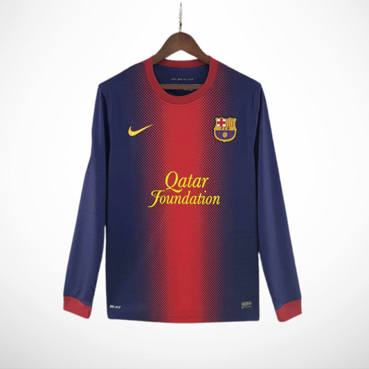 Camisa Barcelona Titular 12/13 - Versão Retrô Manga Longa