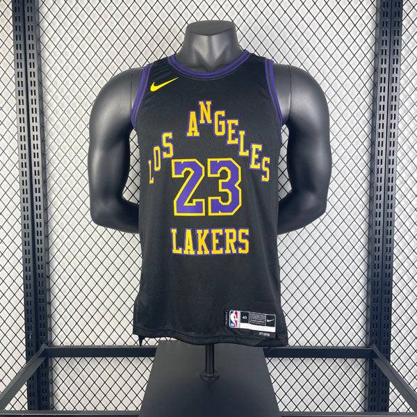 Regata  Los Angeles Lakers City Edition 23/24 LeBron James Preta