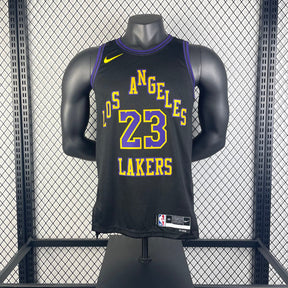 Regata  Los Angeles Lakers City Edition 23/24 LeBron James Preta