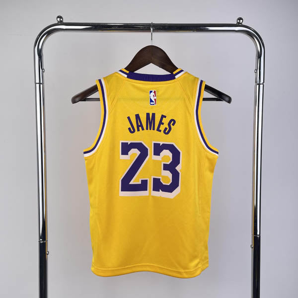 Regata Infantil  Los Angeles Lakers LeBron James 23 Amarela