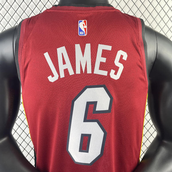 Regata  Miami Heat Statement Edition LeBron James Vermelha