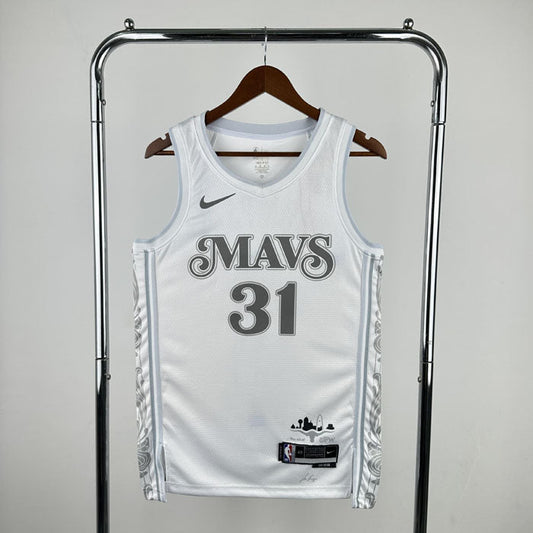 Regata  Dallas Mavericks City Edition 24/25 Klay Thompson Branca