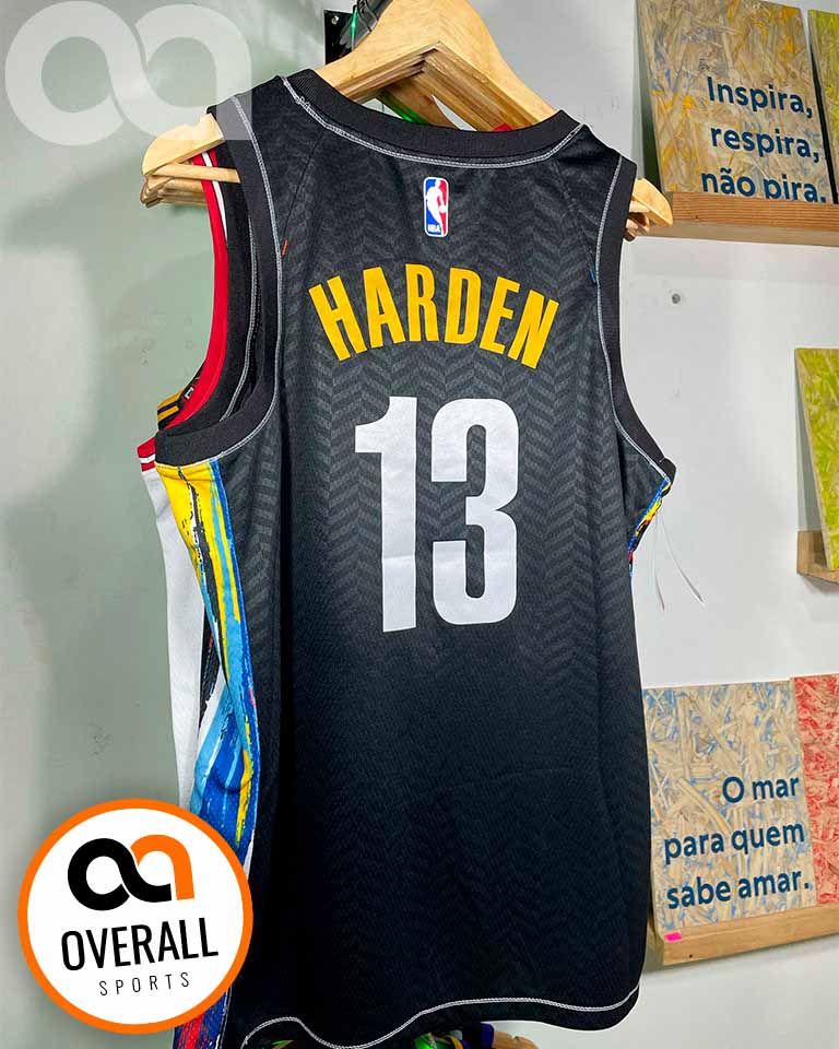 Regata  Brooklyn Nets City Edition 20/21 James Harden Preta
