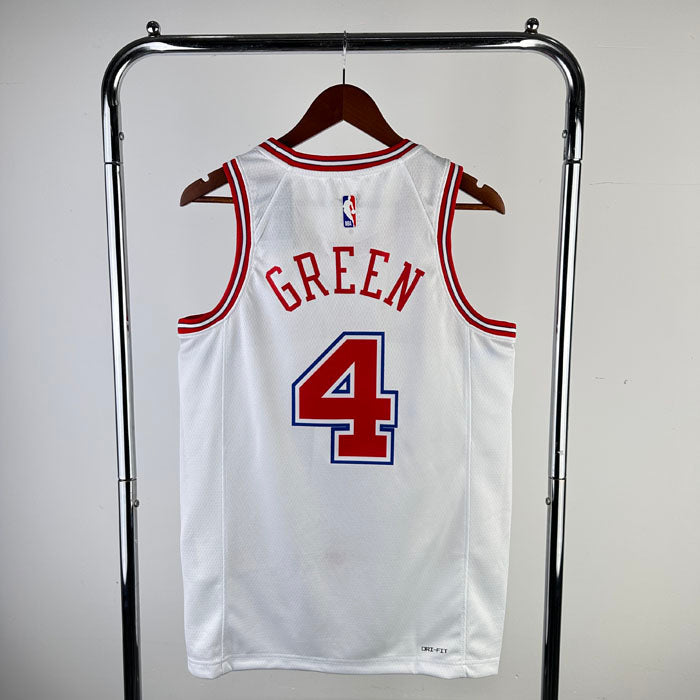 Regata  Houston Rockets City Edition 23/24 Jalen Green Branca