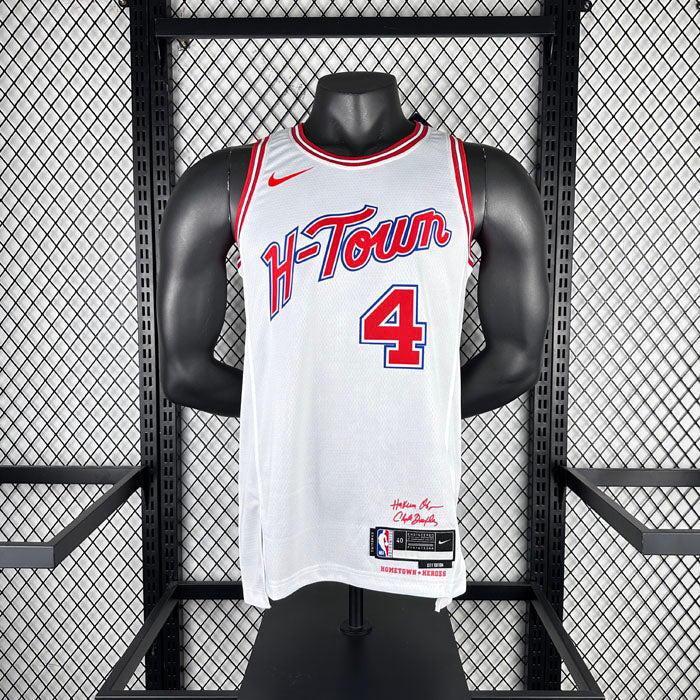 Regata  Houston Rockets City Edition 23/24 Jalen Green Branca