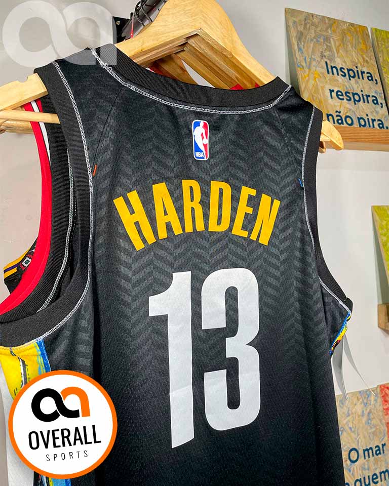 Regata  Brooklyn Nets City Edition 20/21 James Harden Preta