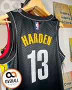 Regata  Brooklyn Nets City Edition 20/21 James Harden Preta