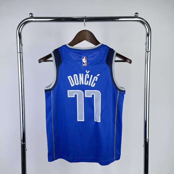 Regata Infantil  Dallas Mavericks Luka Doncic Azul