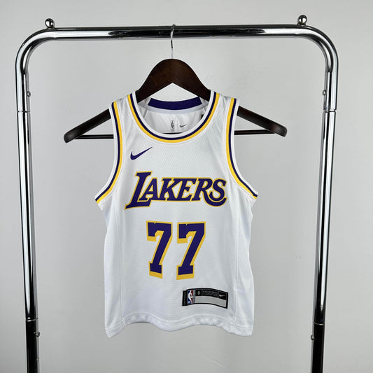 Regata Infantil  Los Angeles Lakers Luka Doncic Branca