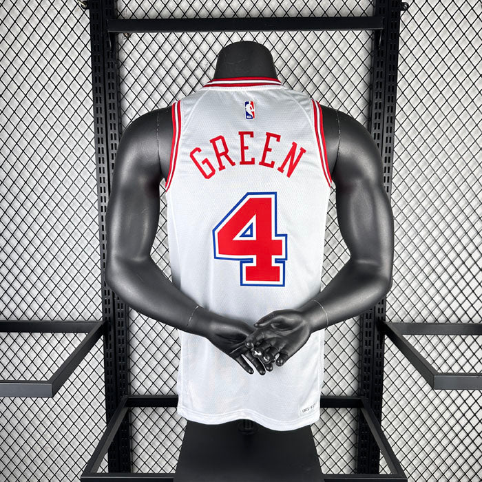 Regata  Houston Rockets City Edition 23/24 Jalen Green Branca