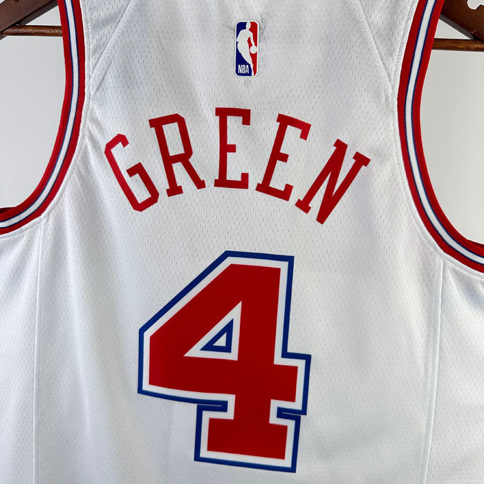 Regata  Houston Rockets City Edition 23/24 Jalen Green Branca