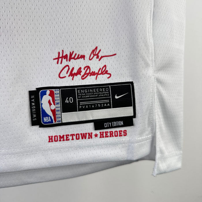 Regata  Houston Rockets City Edition 23/24 Jalen Green Branca