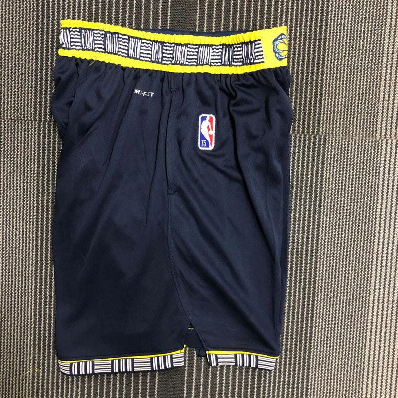 Short  Memphis Grizzlies Icon Edição 75 anos 21/22 Azul Escuro