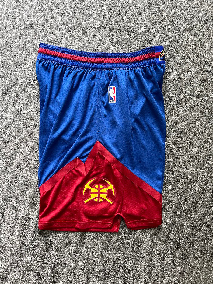 Short  Denver Nuggets Statement Edition Azul/Vermelho