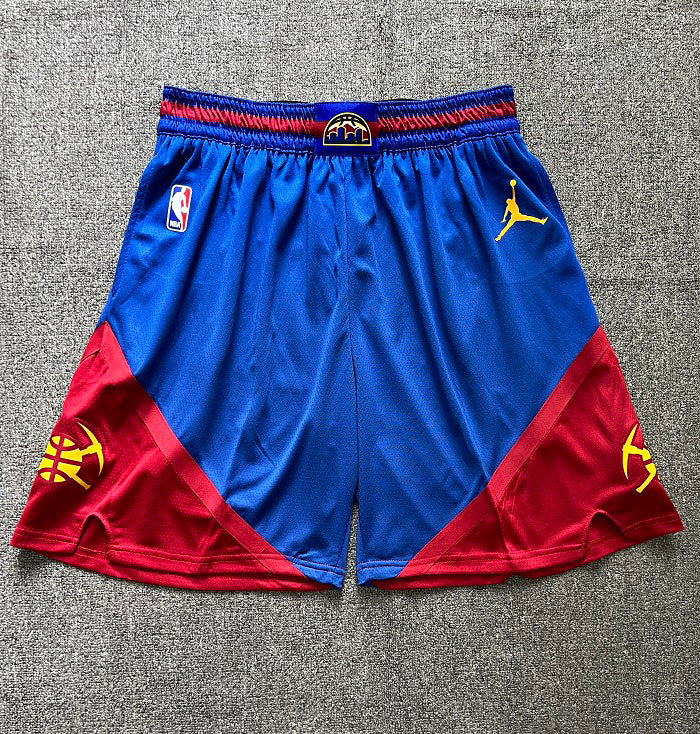 Short  Denver Nuggets Statement Edition Azul/Vermelho
