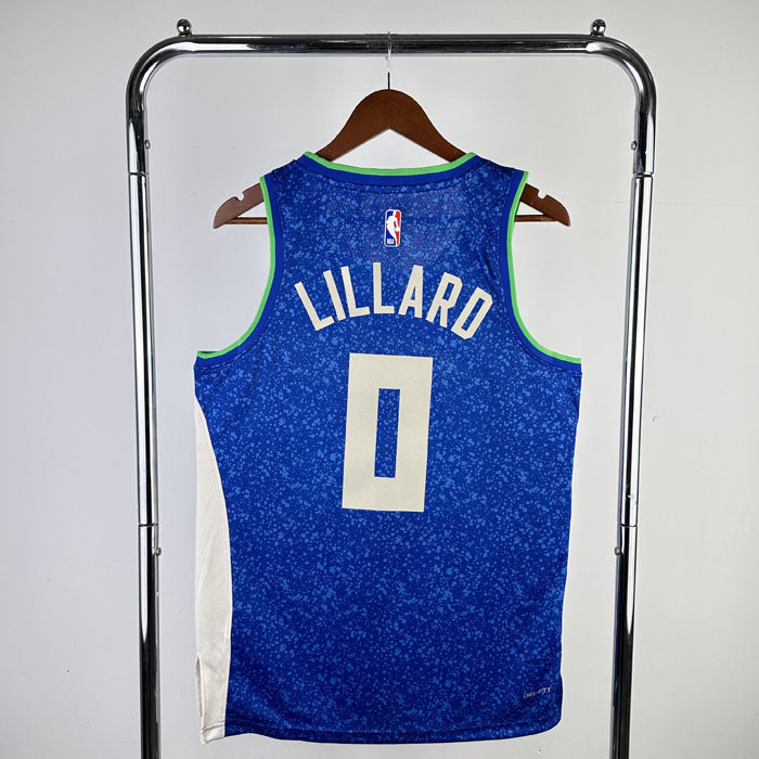 Regata  Milwaukee Bucks City Edition 23/24 Damian Lillard Azul