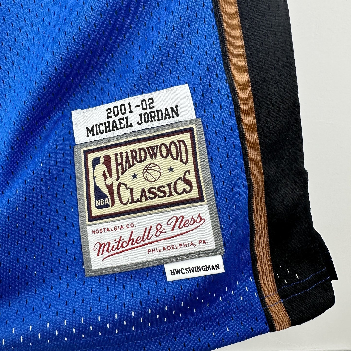 Regata Wizards Retrô Mitchell & Ness 2001/2002 Michael Jordan Azul