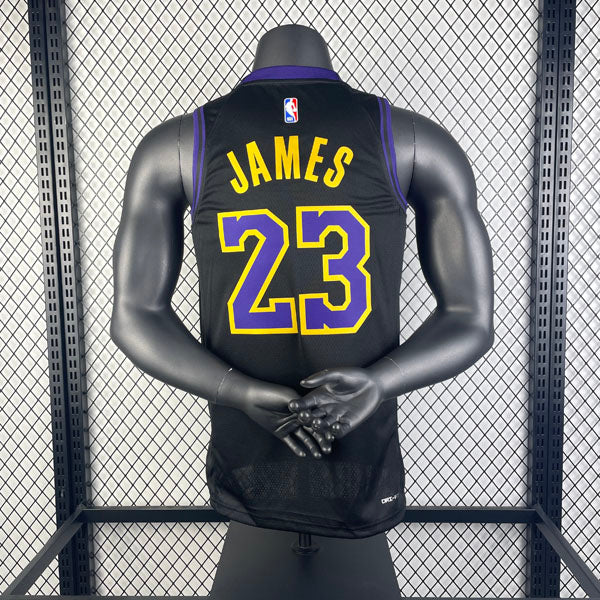 Regata  Los Angeles Lakers City Edition 23/24 LeBron James Preta