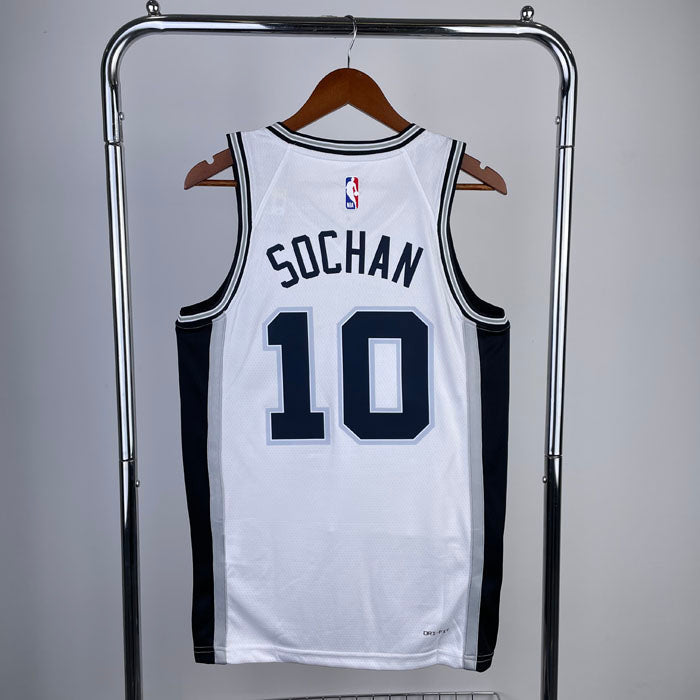 Regata  San Antonio Spurs 23/24 Jeremy Sochan Branca