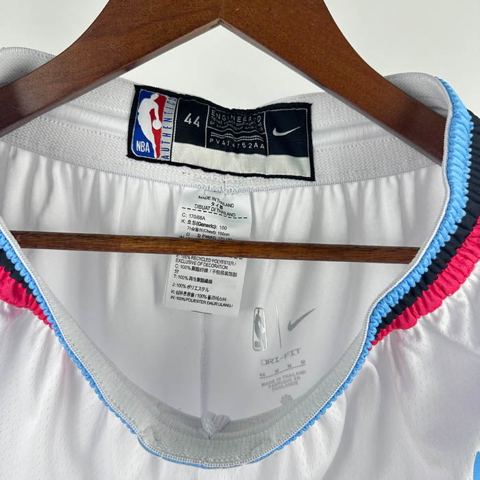 Short  Miami Heat Vice Edition Branco