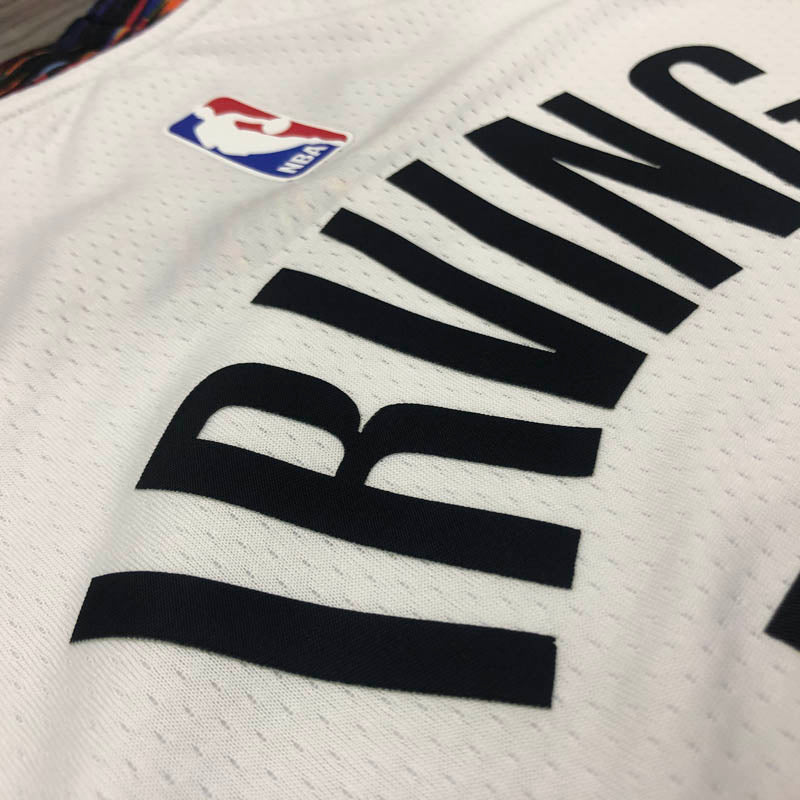 Regata  Brooklyn Nets City Edition Kyrie Irving Branca