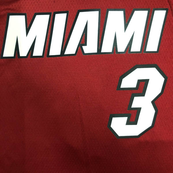 Regata  Miami Heat Statement Edição 75 anos Dwayne Wade Vermelha