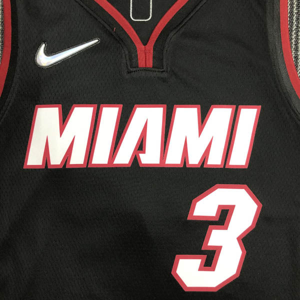 Regata  Miami Heat Icon Edição 75 anos Dwayne Wade Preta