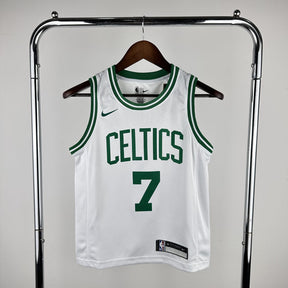 Regata Infantil  Boston Celtics Jaylen Brown Branca