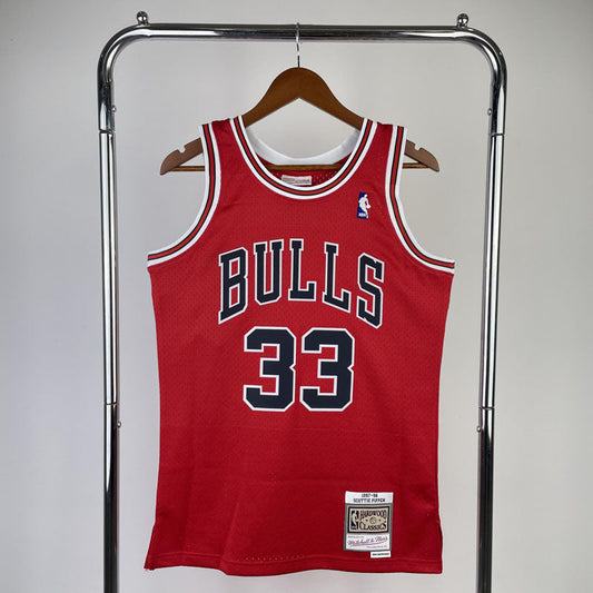 Regata Chicago Bulls Retrô Mitchell & Ness 1997/1998 Scottie Pippen Vermelha