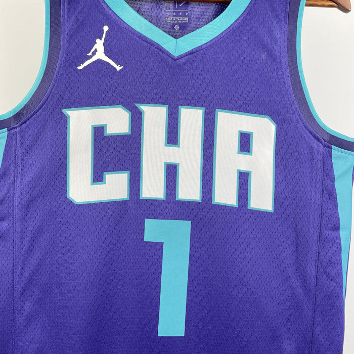 Regata  Charlotte Hornets Statement Edition 20/21 LaMelo Ball Roxa