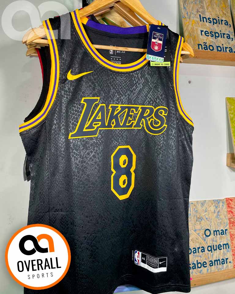 Regata  Los Angeles Lakers Black Mamba Kobe Bryant 8 Preta