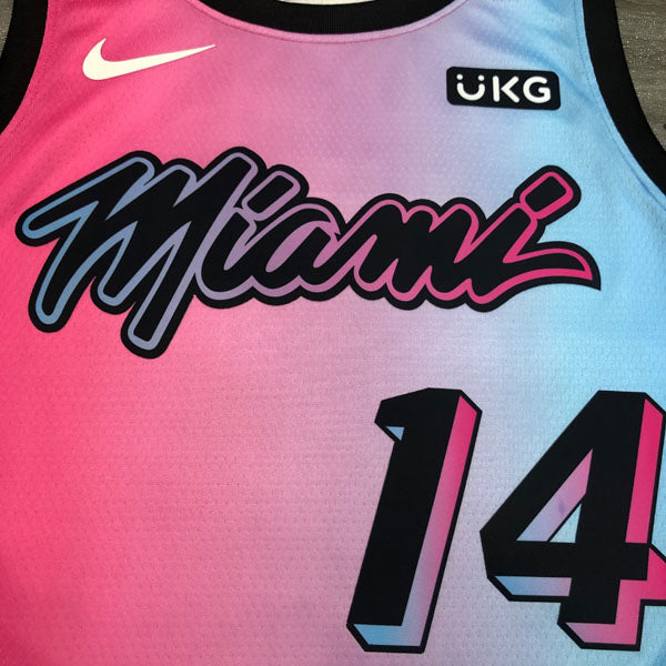 Regata  Miami Heat City Edition 20/21 Tyler Herro Rosa e Azul