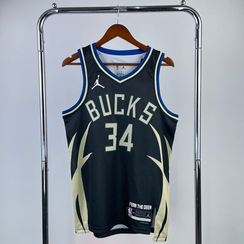 Regata  Milwaukee Bucks Statement Edition 23/24 Giannis Antetokounmpo Preta