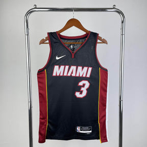 Regata  Miami Heat Icon Edition Dwayne Wade Preta