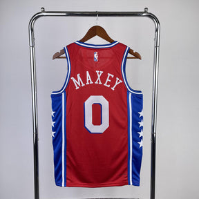 Regata  Philadelphia 76ers Statement Edition 23/24 Tyrese Maxey Vermelha