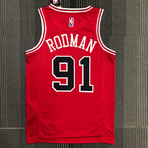 Regata  Chicago Bulls Icon Edição 75 anos Dennis Rodman Vermelha