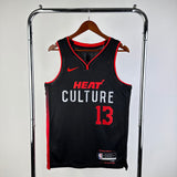 Regata  Miami Heat City Edition 23/24 Bam Adebayo Preta