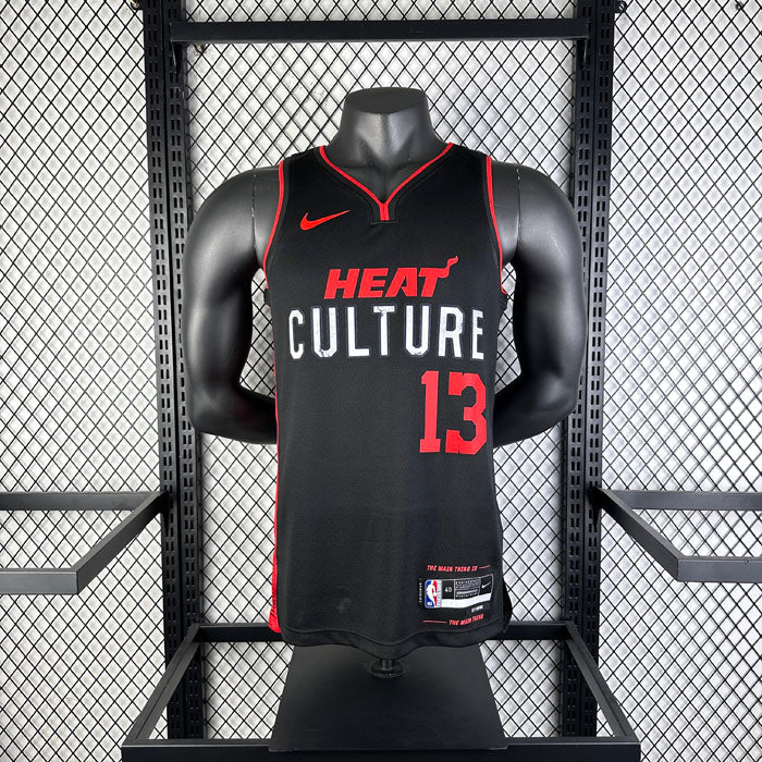Regata  Miami Heat City Edition 23/24 Bam Adebayo Preta