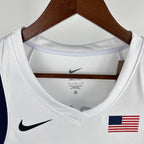 Regata Seleção Americana de Basquete Olimpíadas 2024 Branca