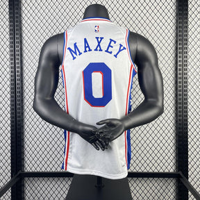 Regata  Philadelphia 76ers Association Edition 23/24 Tyrese Maxey Branca