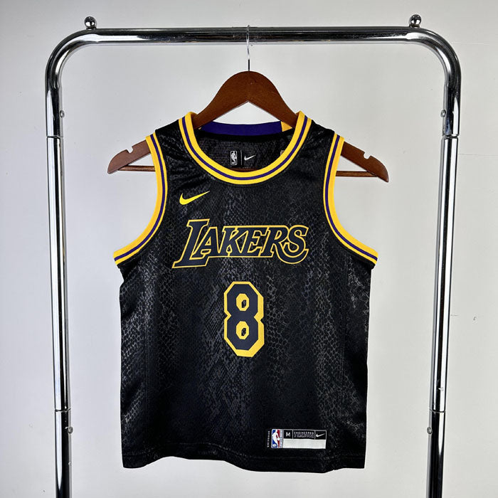 Regata Infantil  Los Angeles Lakers Kobe Bryant 8 Preta